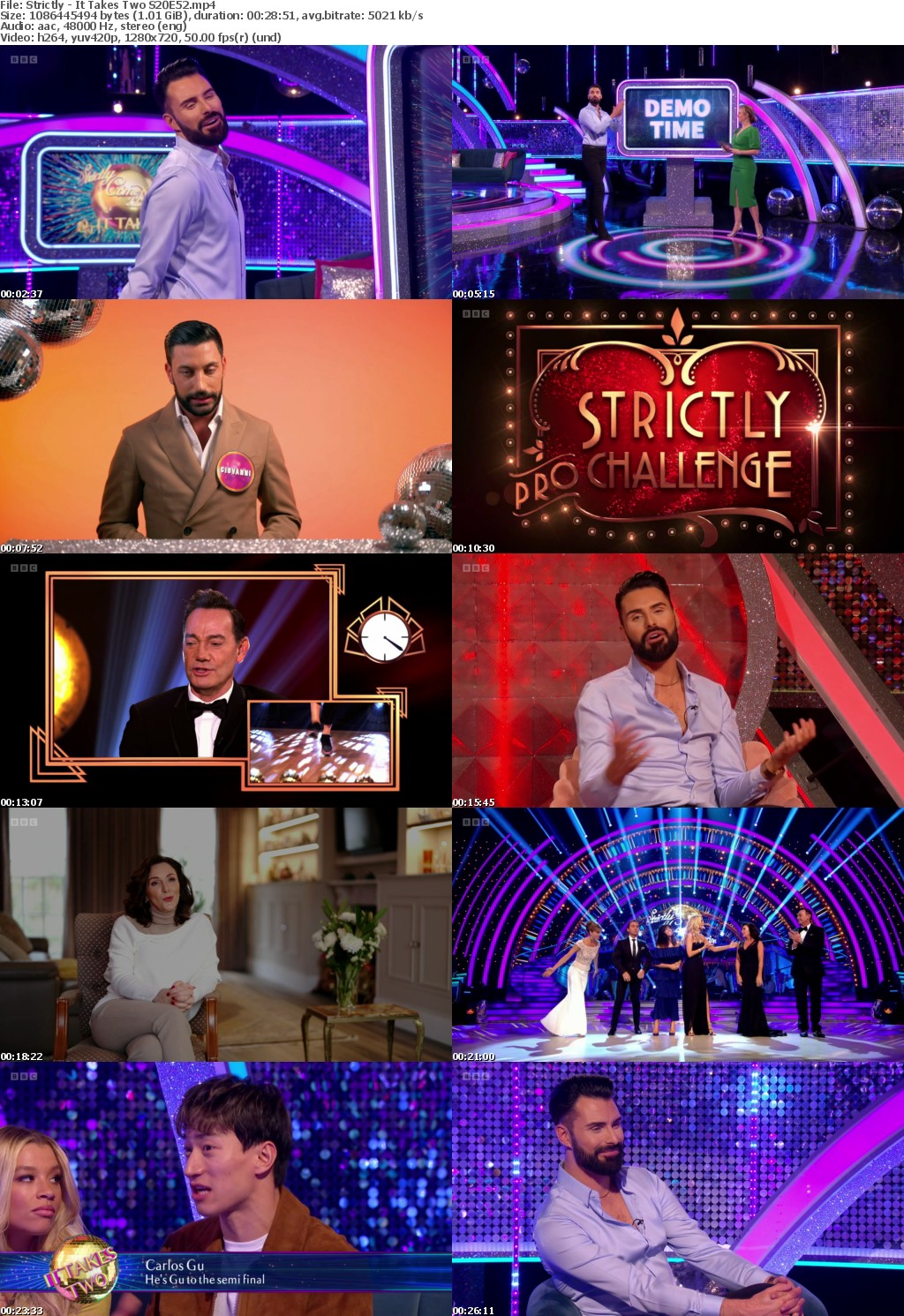 Strictly - It Takes Two S20E51 (1280x720p HD, 50fps, soft Eng subs)