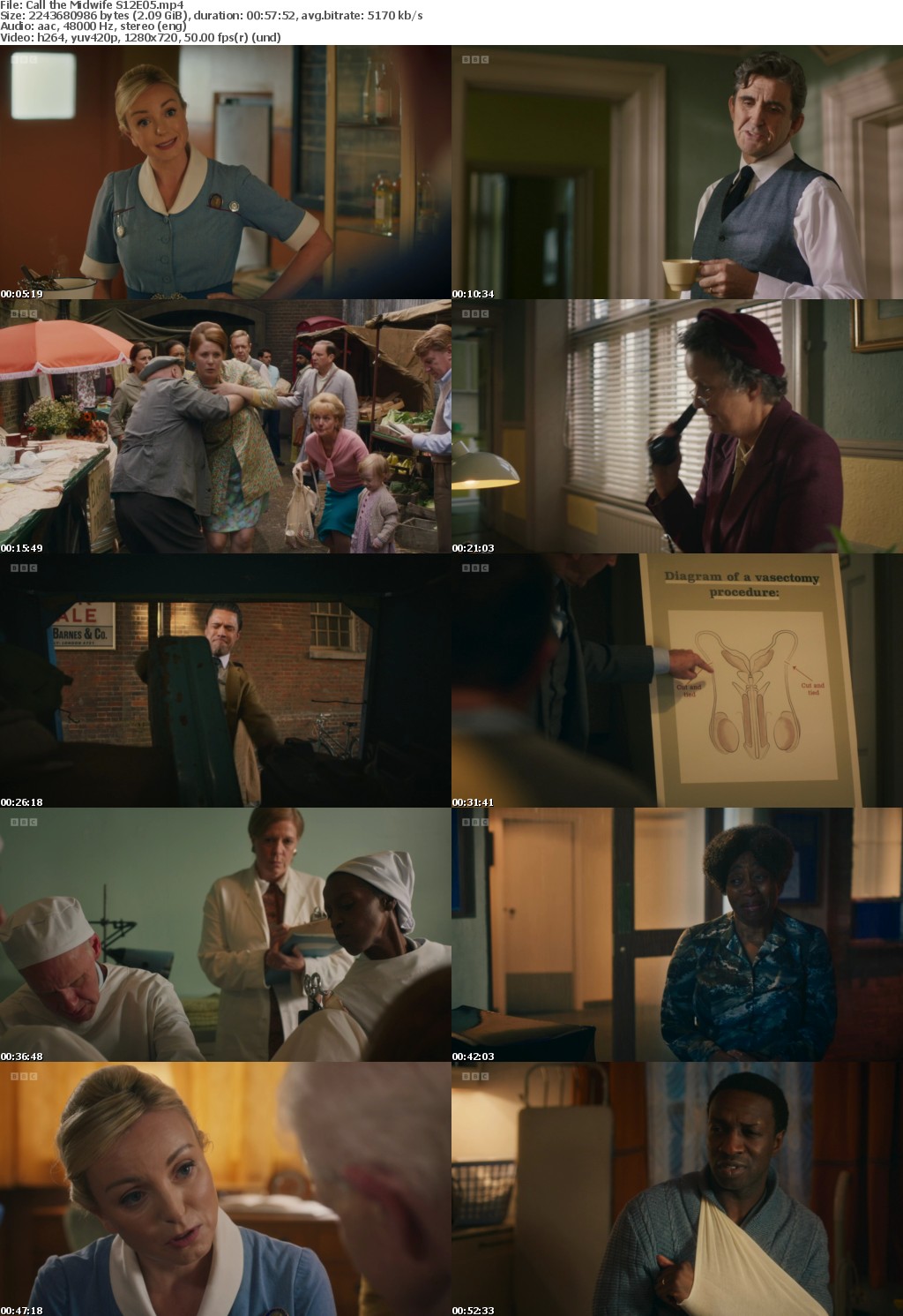 Call the Midwife S12E05 (1280x720p HD, 50fps, soft Eng subs)