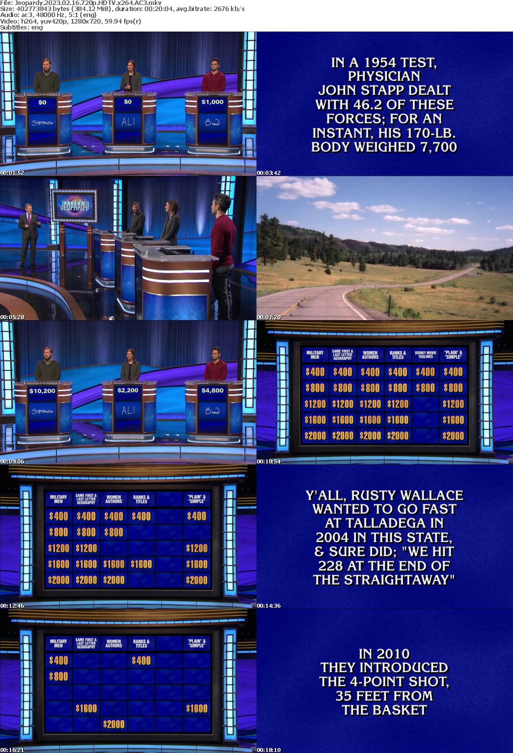 Jeopardy 2023 02 16 720p HDTV x264 AC3 atgoat