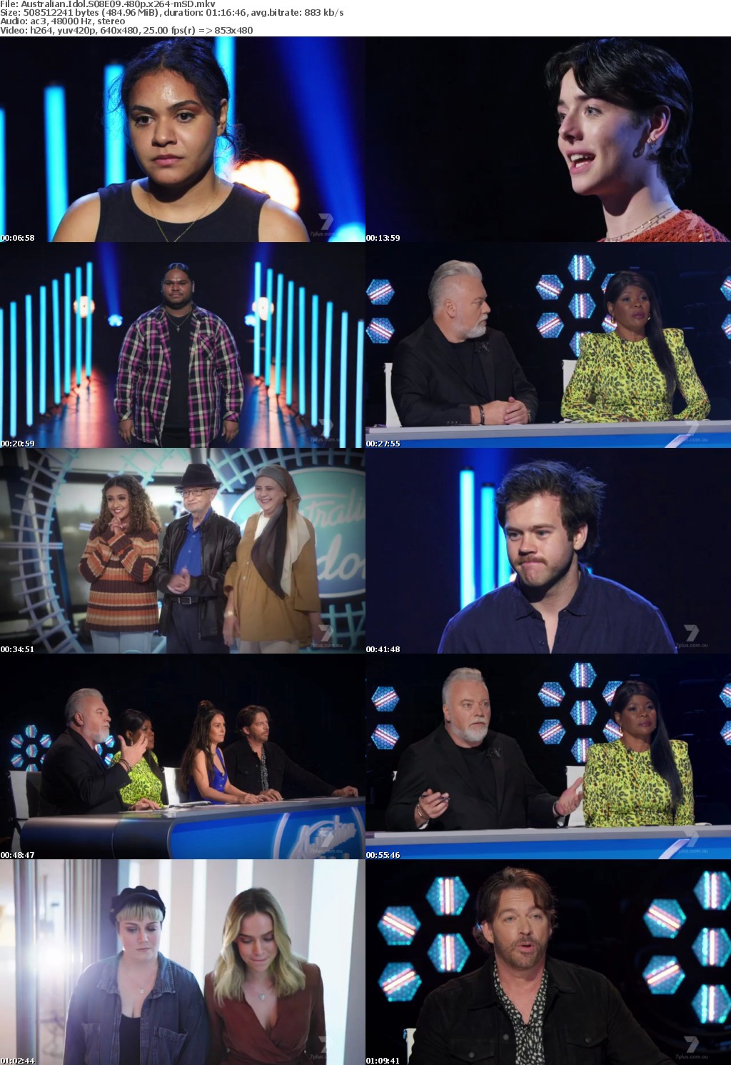 Australian Idol S08E09 480p x264-mSD