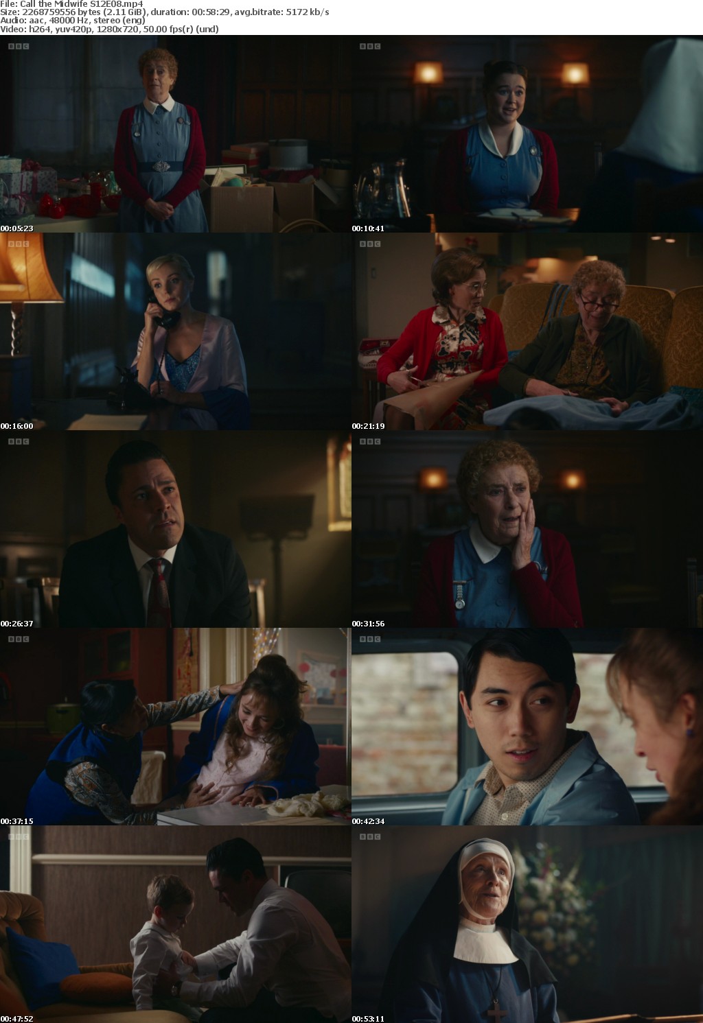 Call the Midwife S12E08 (1280x720p HD, 50fps, soft Eng subs)