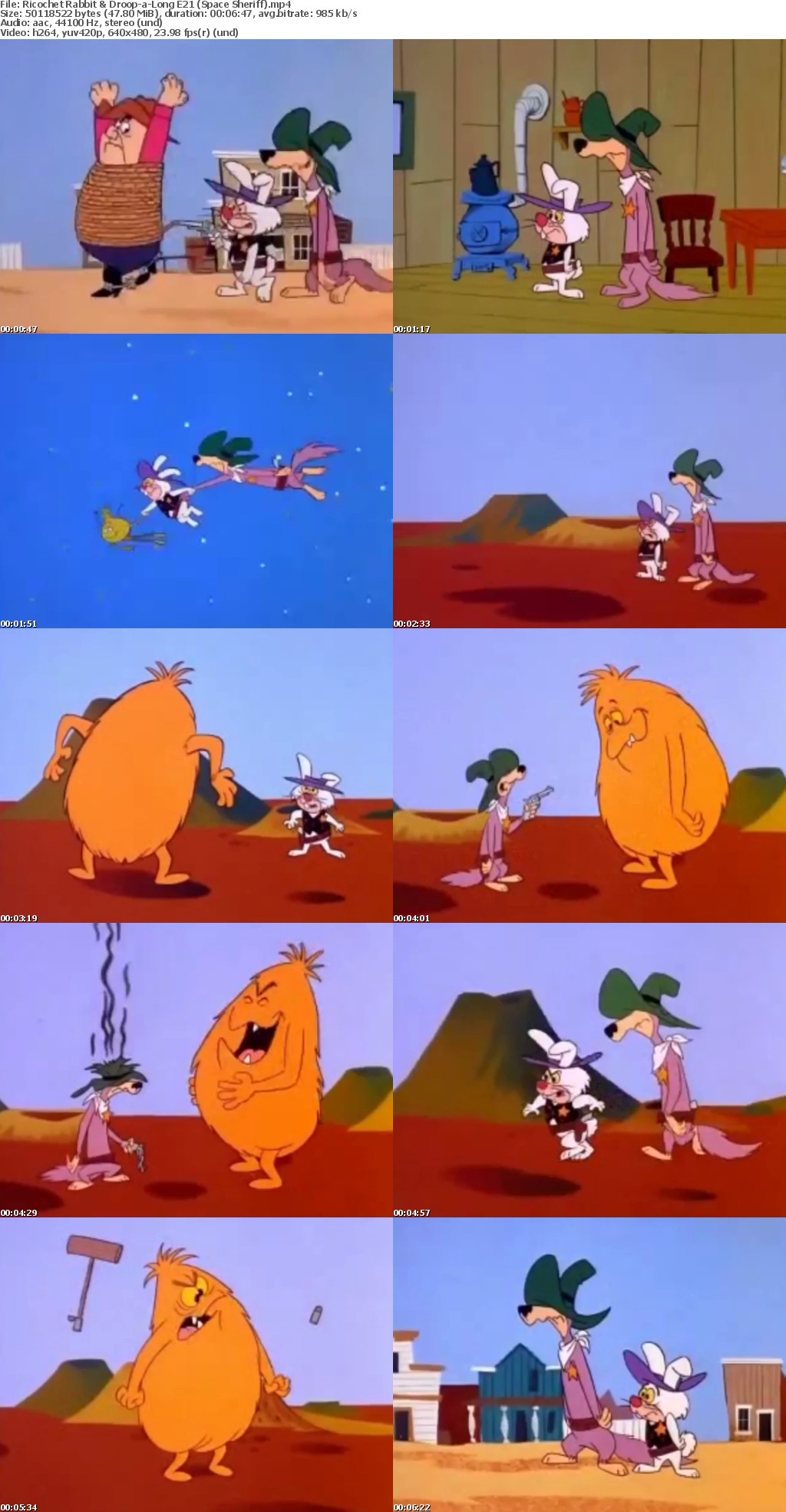 Richochet Rabbit and Droop-a-Long (cartoon series in MP4 format) Lando18