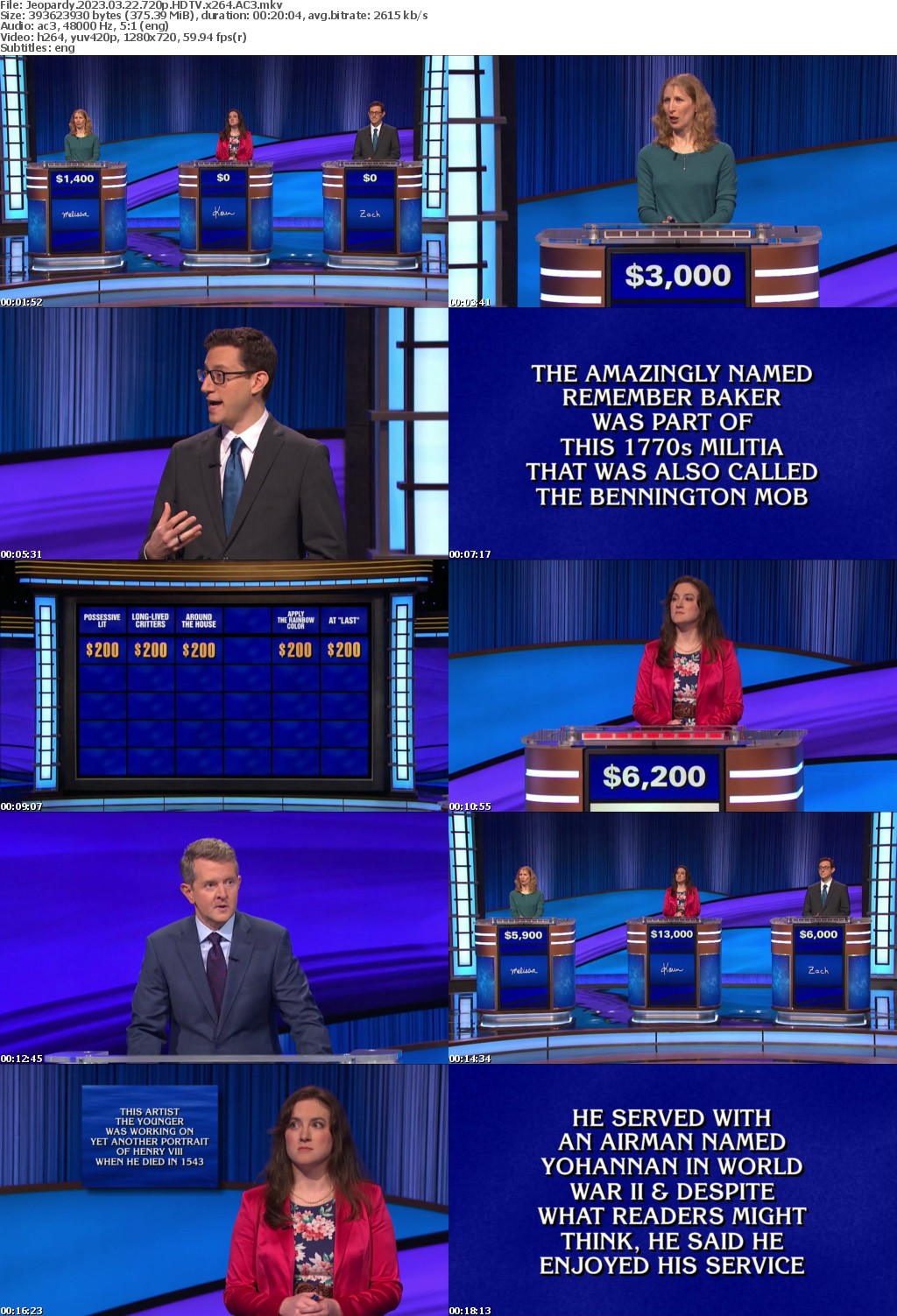 Jeopardy 2023 03 22 720p HDTV x264 AC3 atgoat