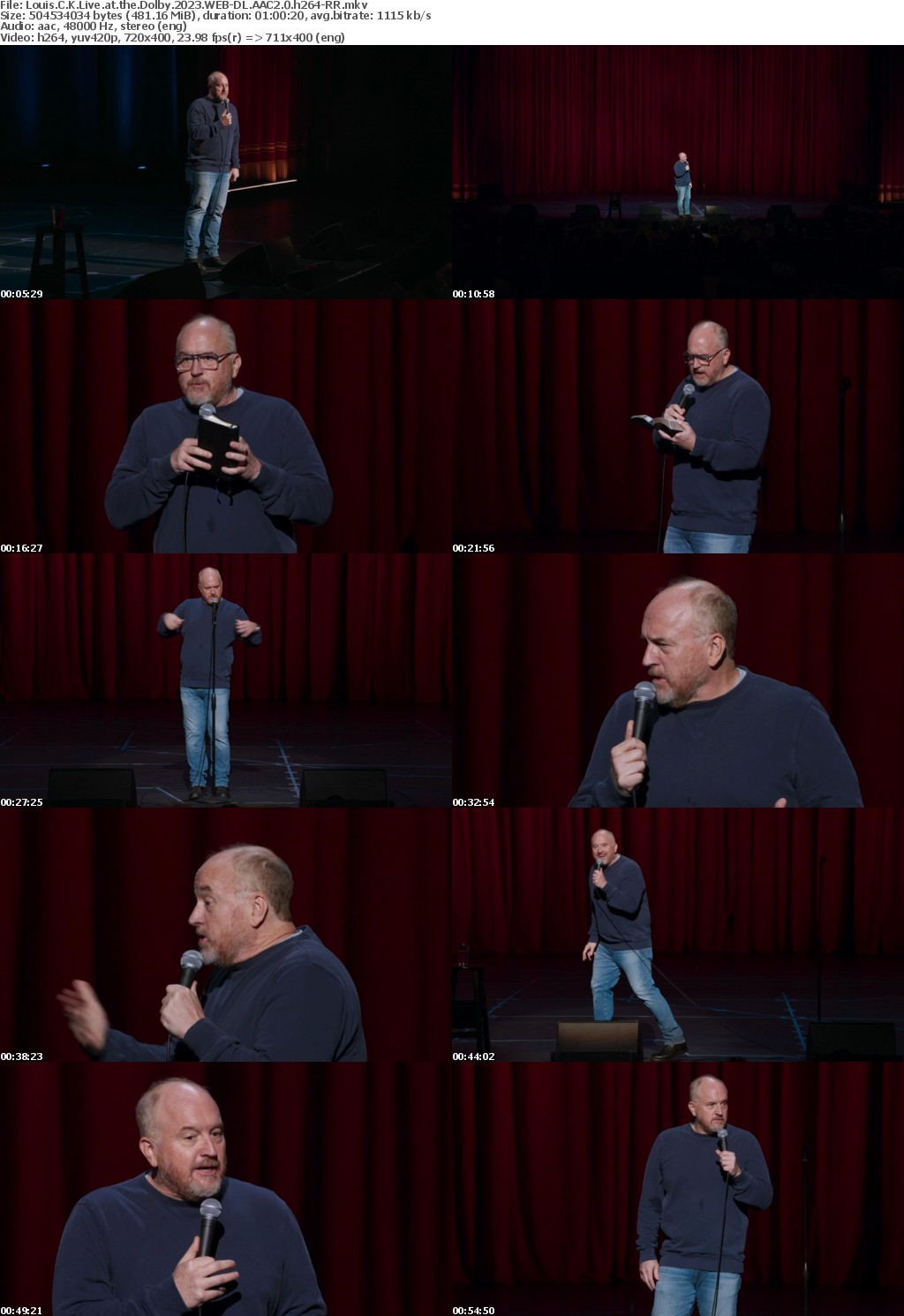 Louis C K Live at the Dolby 2023 WEB-DL AAC2 0 h264-RR