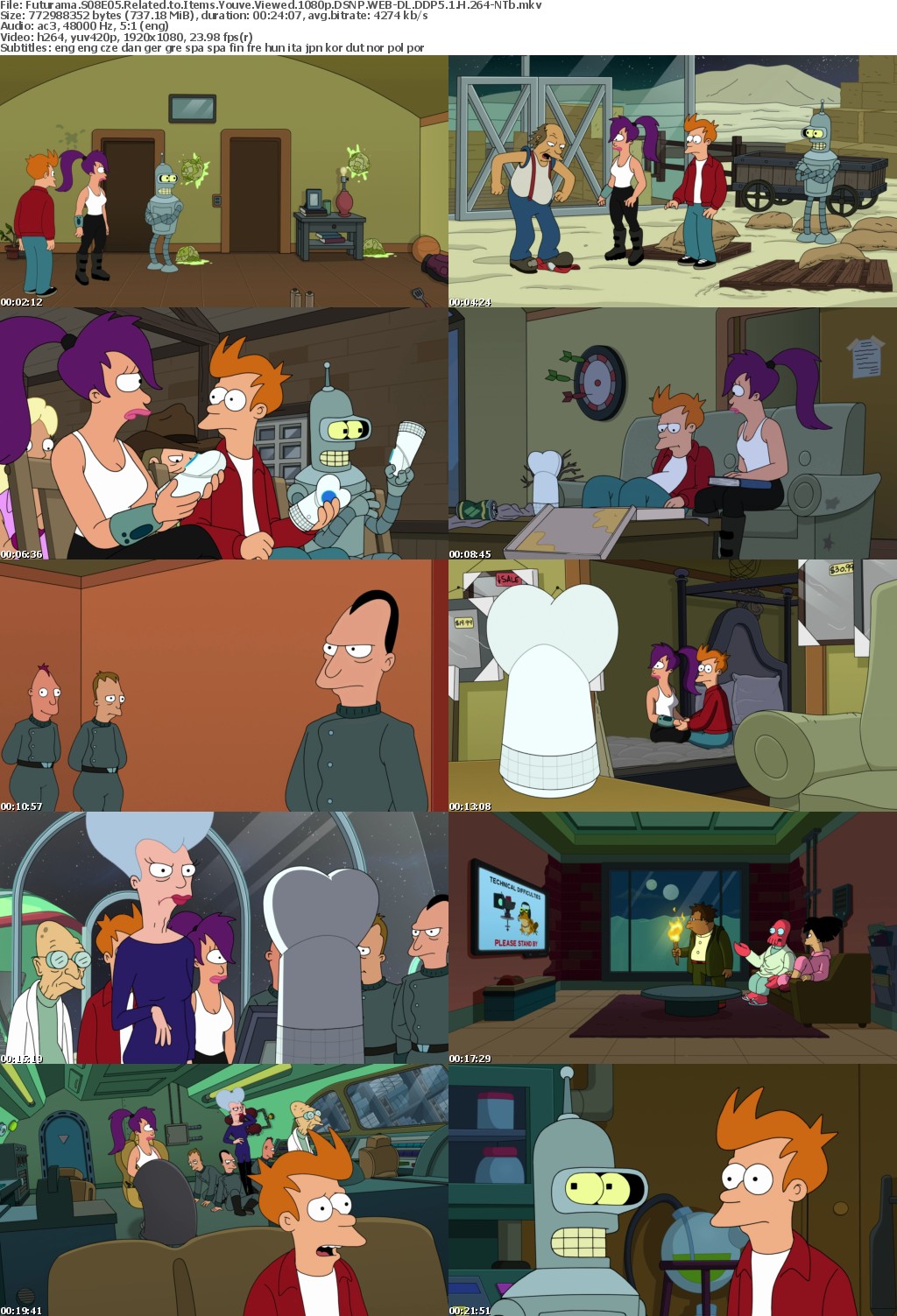 Futurama S08E05 Related to Items Youve Viewed 1080p DSNP WEB-DL DDP5 1 H 264-NTb