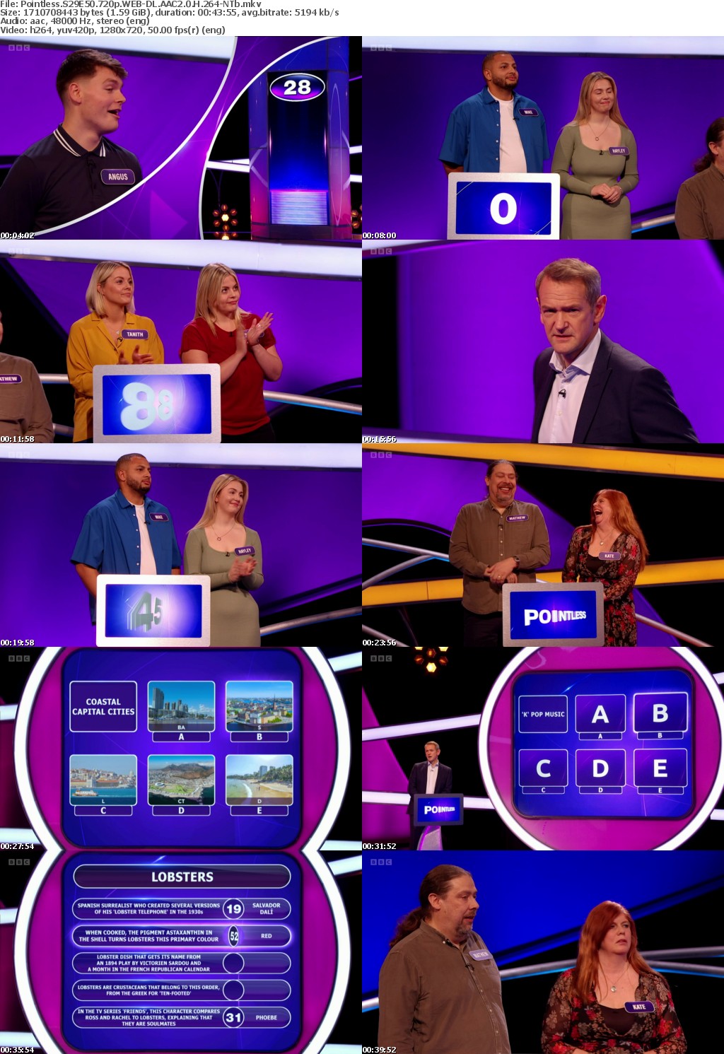 Pointless S29E50 720p WEB-DL AAC2 0 H 264-NTb