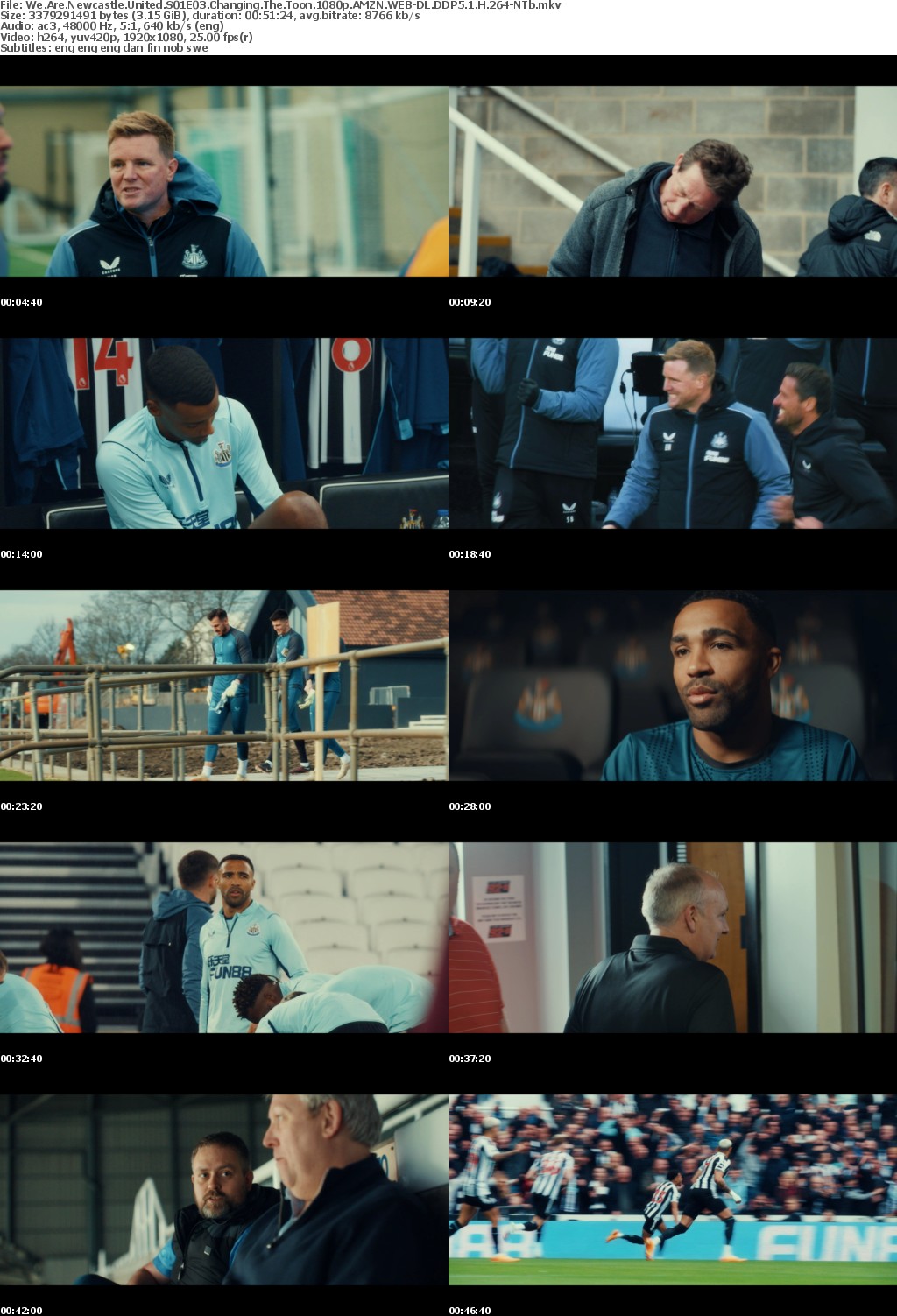 We Are Newcastle United S01E03 Changing The Toon 1080p AMZN WEB-DL DDP5 1 H 264-NTb