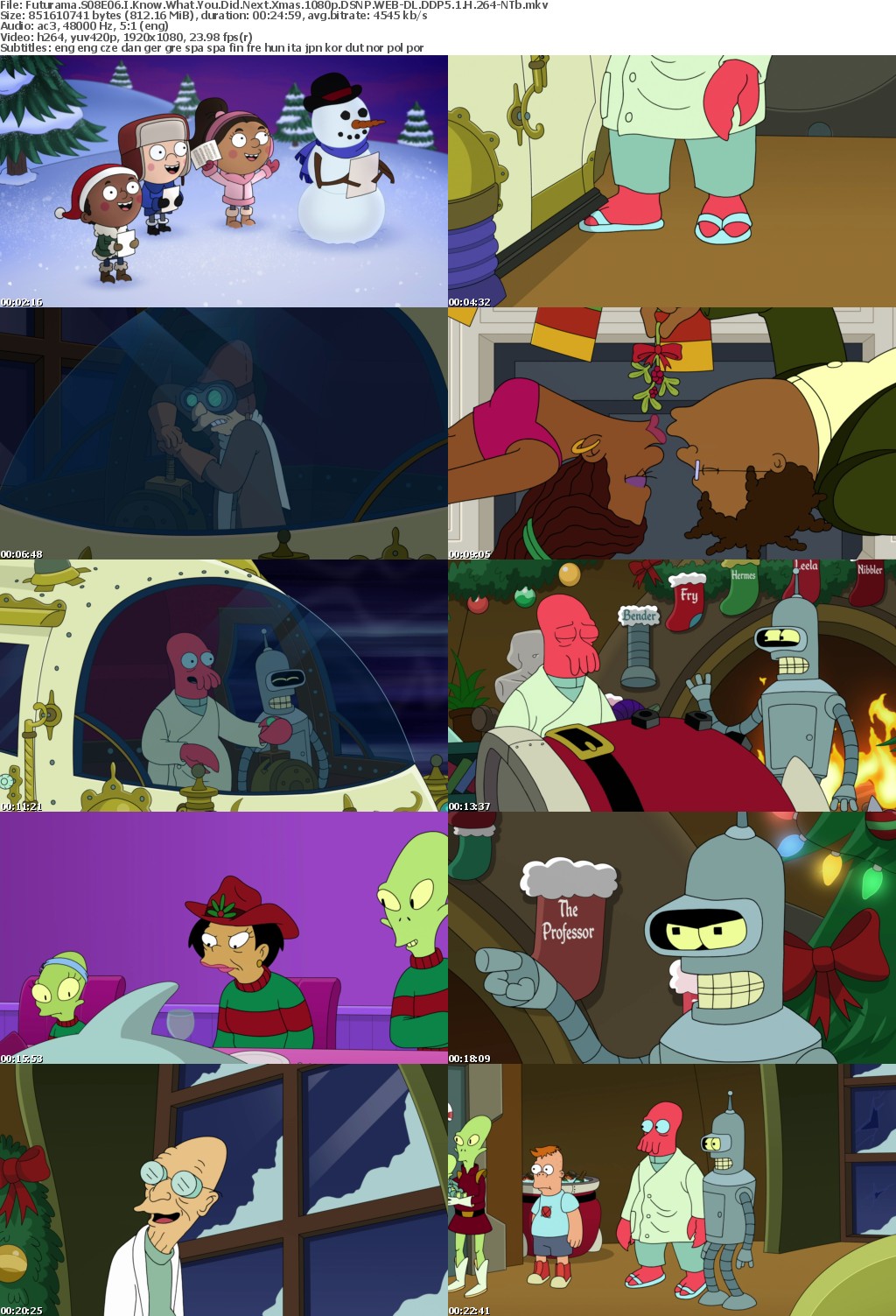 Futurama S08E06 I Know What You Did Next Xmas 1080p DSNP WEB-DL DDP5 1 H 264-NTb