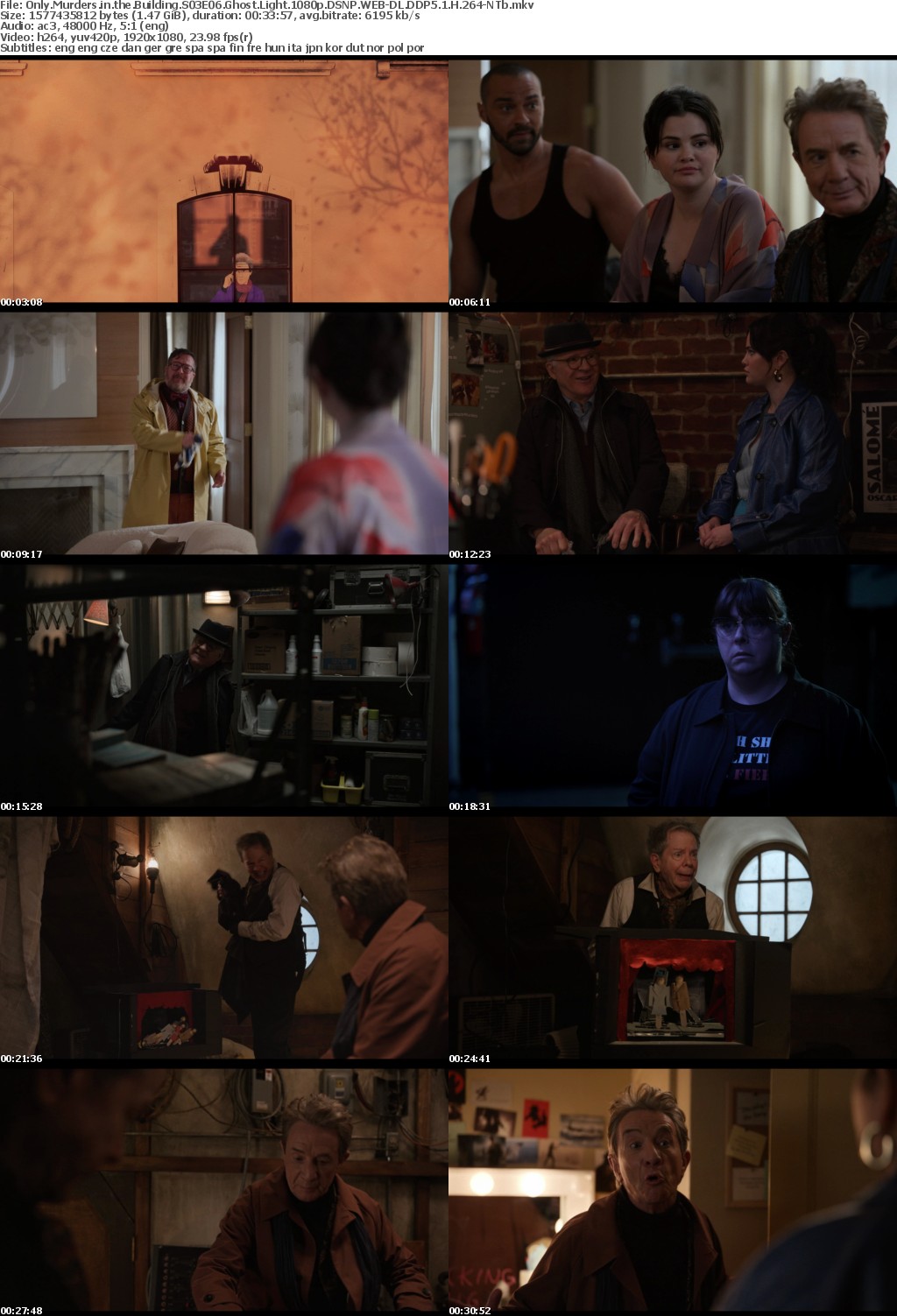 Only Murders in the Building S03E06 Ghost Light 1080p DSNP WEB-DL DDP5 1 H 264-NTb