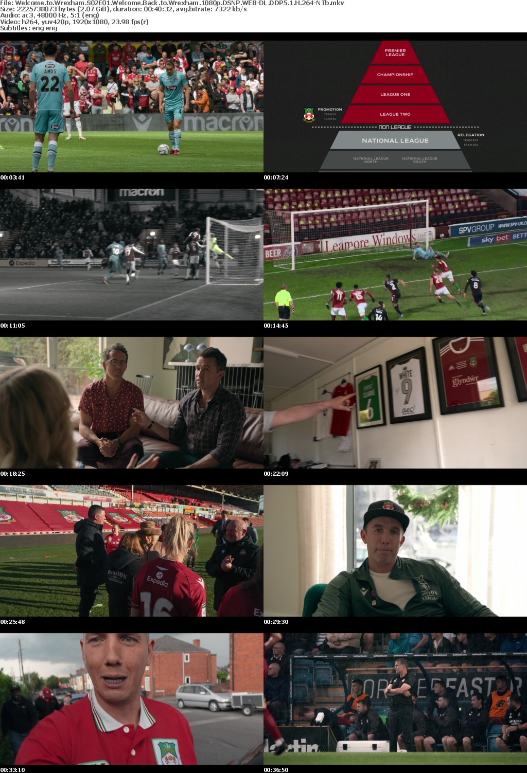 Welcome to Wrexham S02E01 Welcome Back to Wrexham 1080p DSNP WEB-DL DDP5 1 H 264-NTb