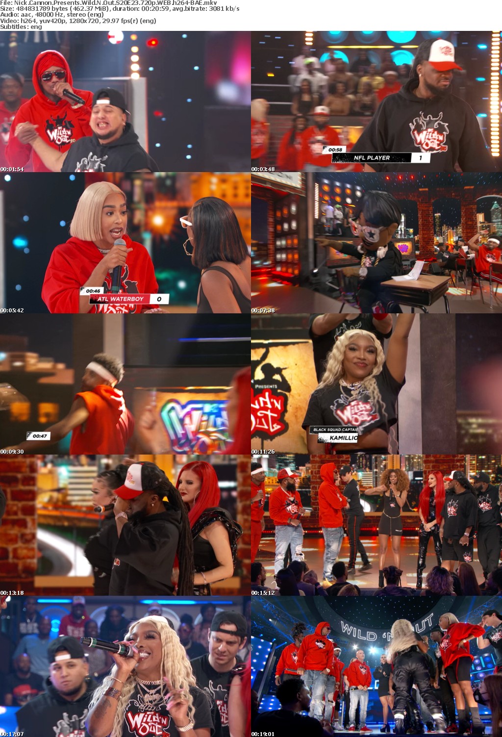 Nick Cannon Presents Wild N Out S20E23 720p WEB h264-BAE
