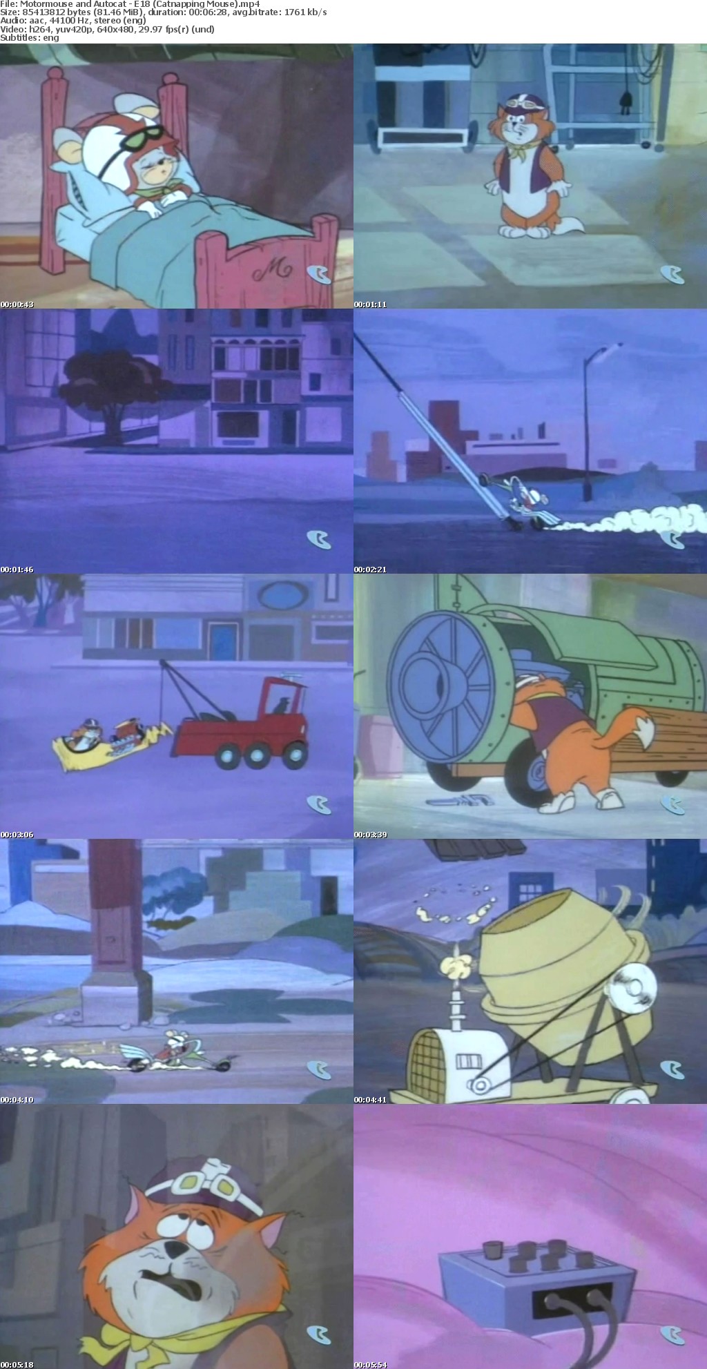 Motormouse and Autocat (Cartoon series in MP4 format) Lando18