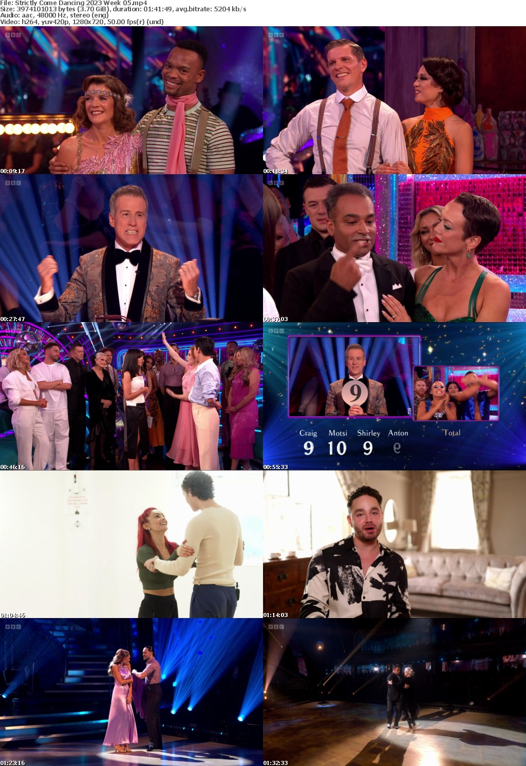 Strictly Come Dancing 2023 Week 05 (1280x720p HD, 50fps, soft Eng subs)