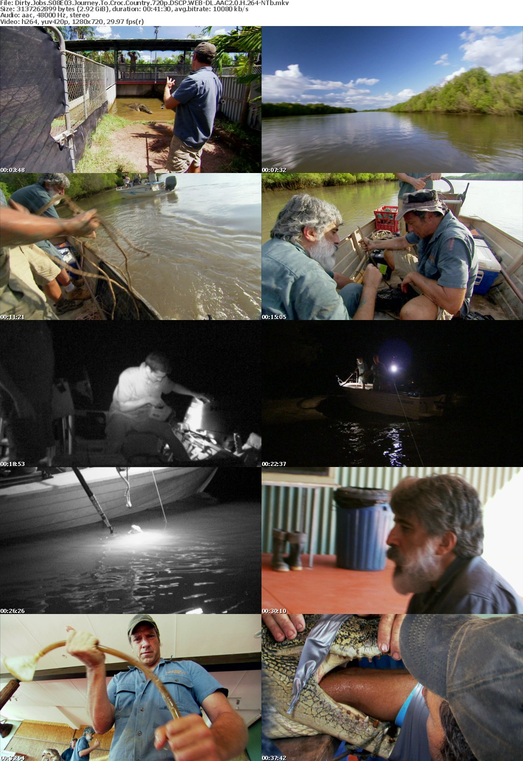 Dirty Jobs S08E03 Journey To Croc Country 720p DSCP WEB-DL AAC2 0 H 264-NTb