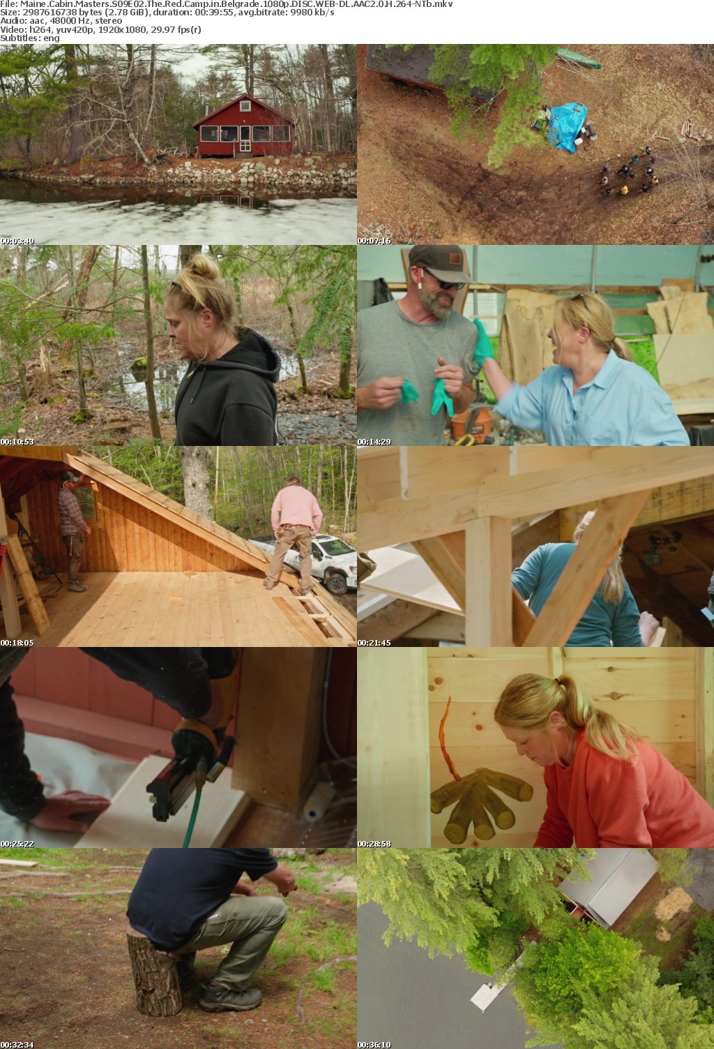 Maine Cabin Masters S09E02 The Red Camp in Belgrade 1080p DISC WEB-DL AAC2 0 H 264-NTb