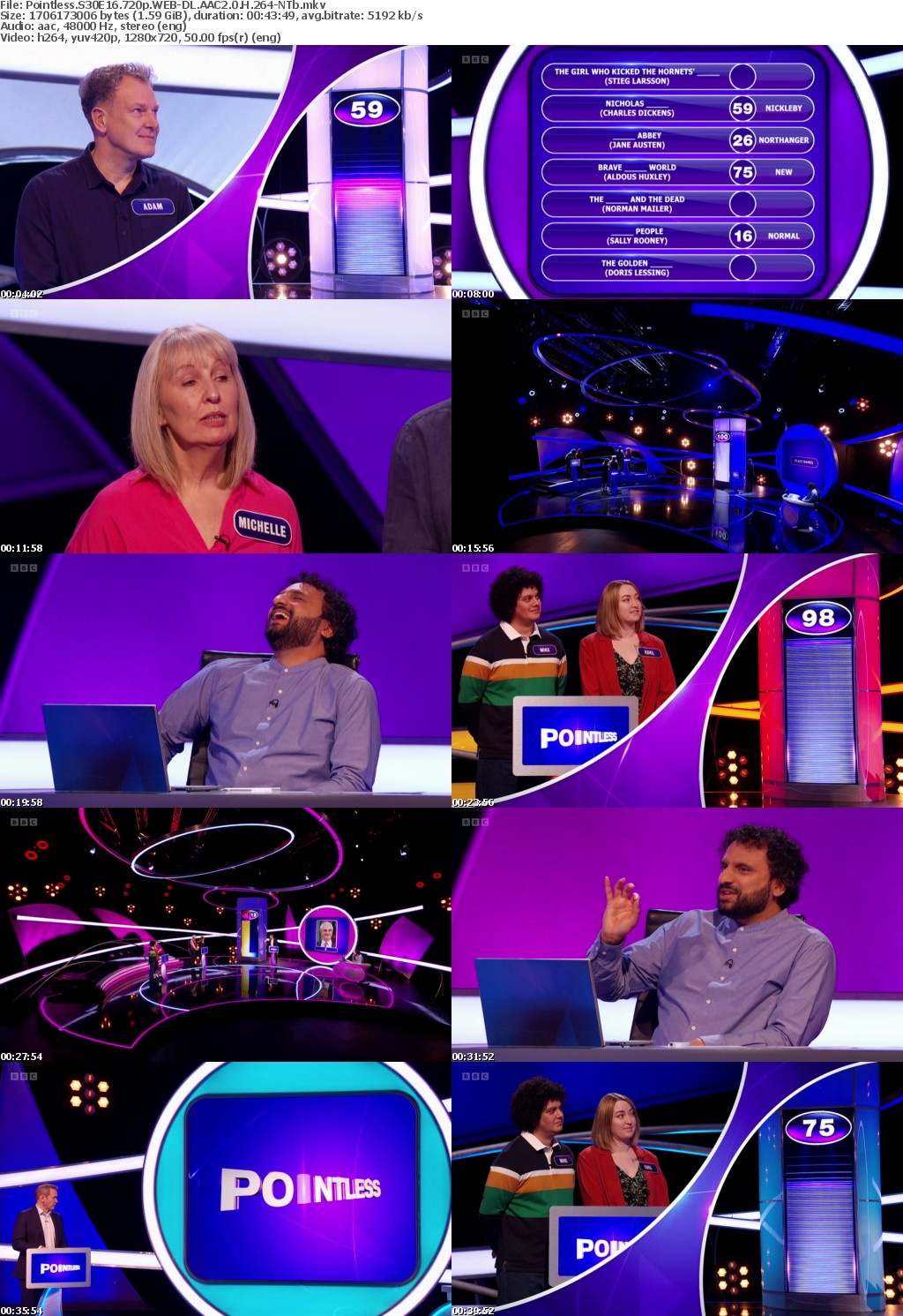 Pointless S30E16 720p WEB-DL AAC2 0 H 264-NTb