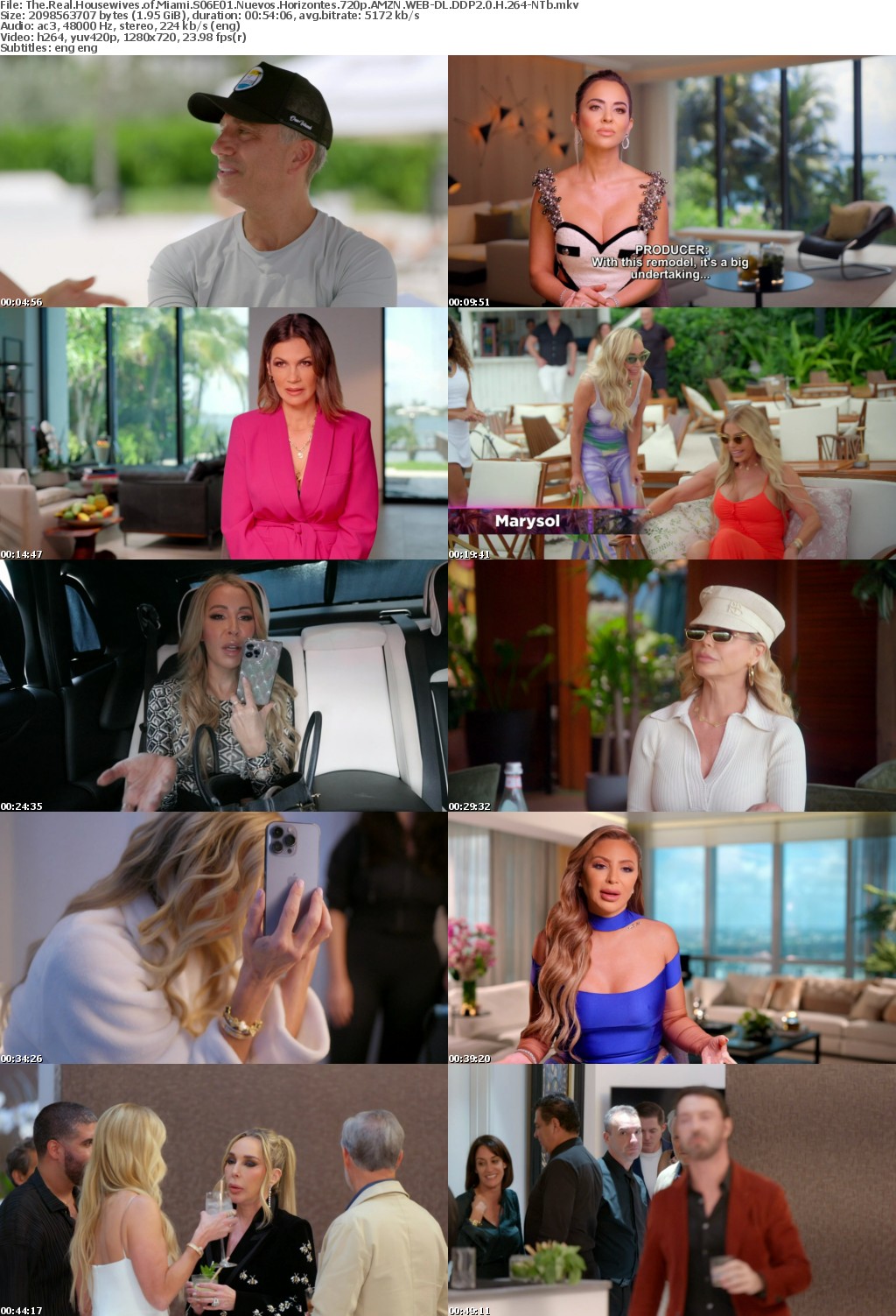 The Real Housewives of Miami S06E01 Nuevos Horizontes 720p AMZN WEB-DL DDP2 0 H 264-NTb
