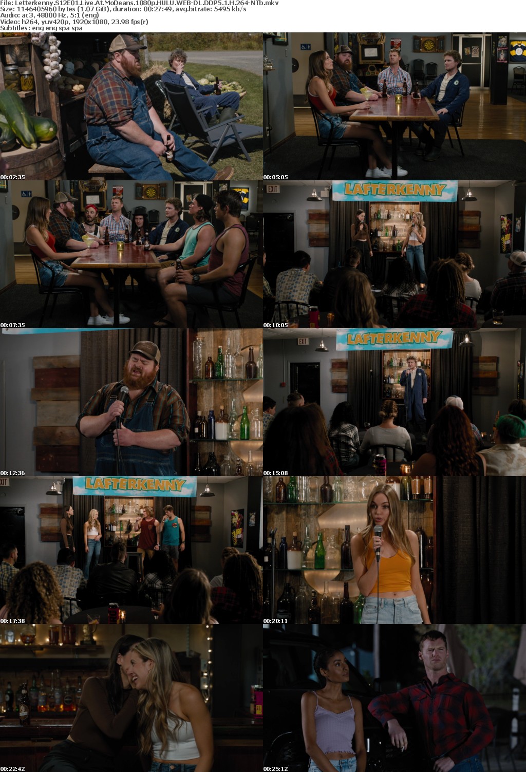 Letterkenny S12E01 Live At MoDeans 1080p HULU WEB-DL DDP5 1 H 264-NTb