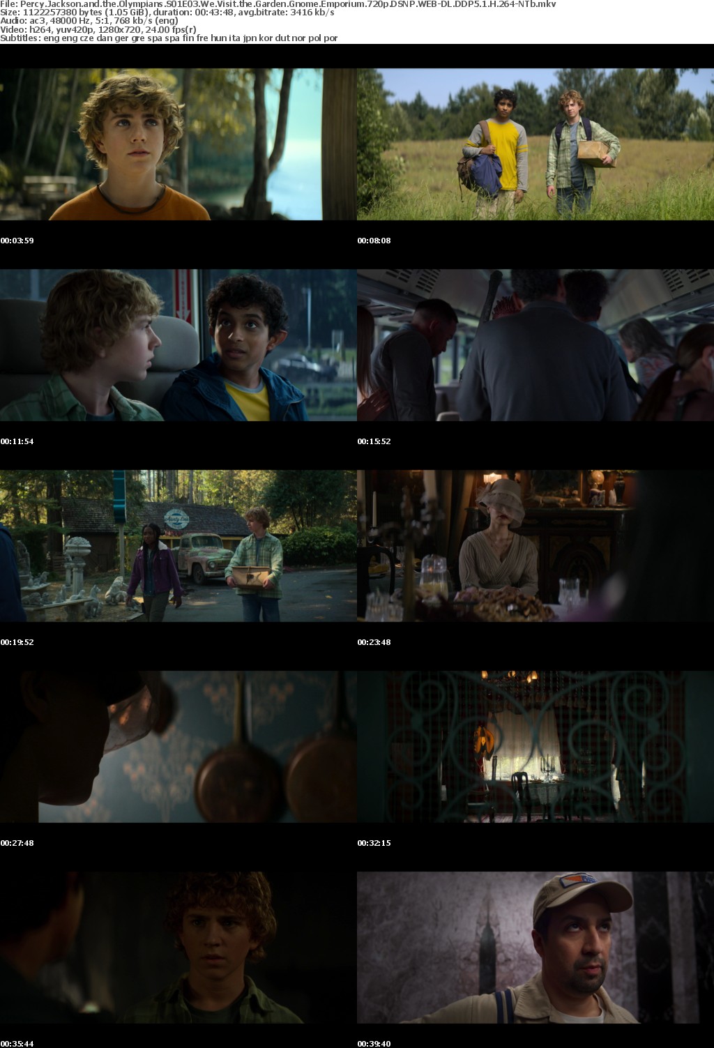 Percy Jackson and the Olympians S01E03 We Visit the Garden Gnome Emporium 720p DSNP WEB-DL DDP5 1 H 264-NTb