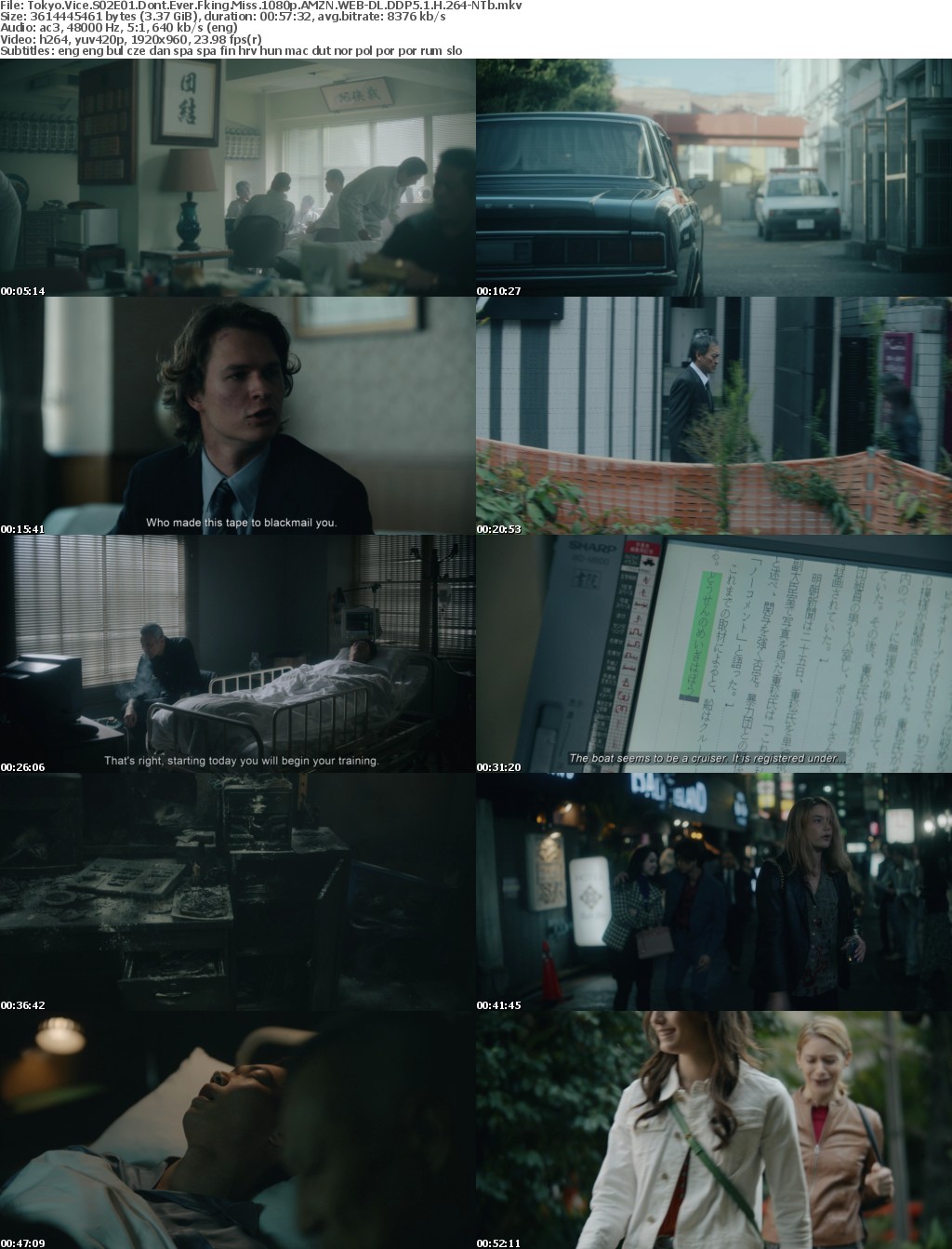 Tokyo Vice S02E01 Dont Ever Fking Miss 1080p AMZN WEB-DL DDP5 1 H 264-NTb