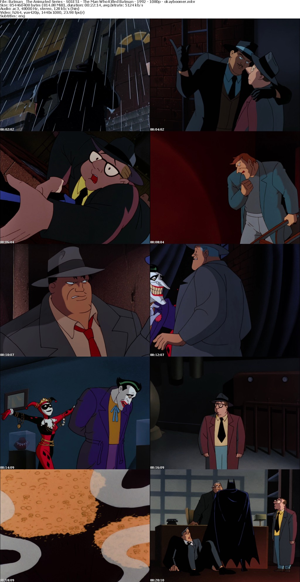 Batman The Animated Series - S01E51 - The Man Who Killed Batman - 1992 - 1080p - okayboomer mkv