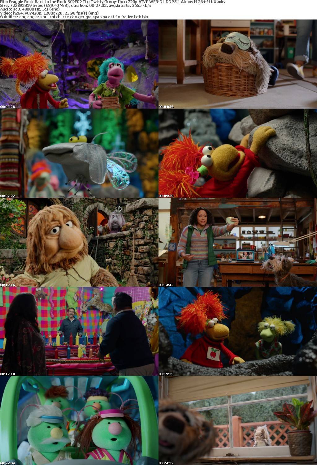Fraggle Rock Back to the Rock S02E02 The Twisty-Turny-Thon 720p ATVP WEB-DL DDP5 1 Atmos H 264-FLUX