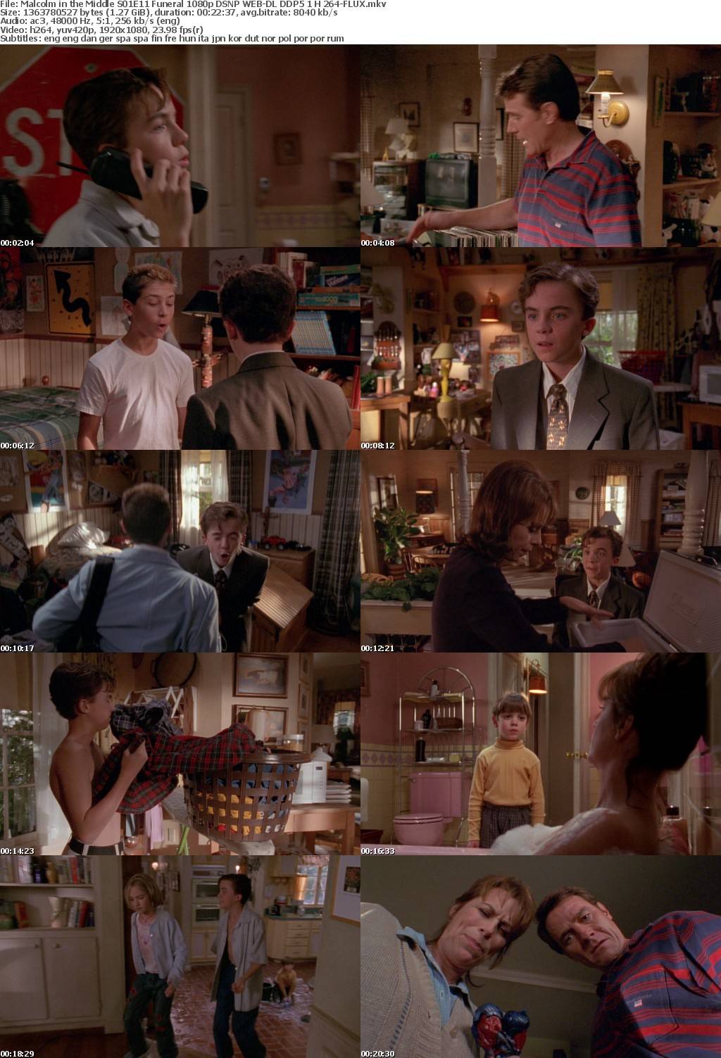 Malcolm in the Middle S01E11 Funeral 1080p DSNP WEB-DL DDP5 1 H 264-FLUX
