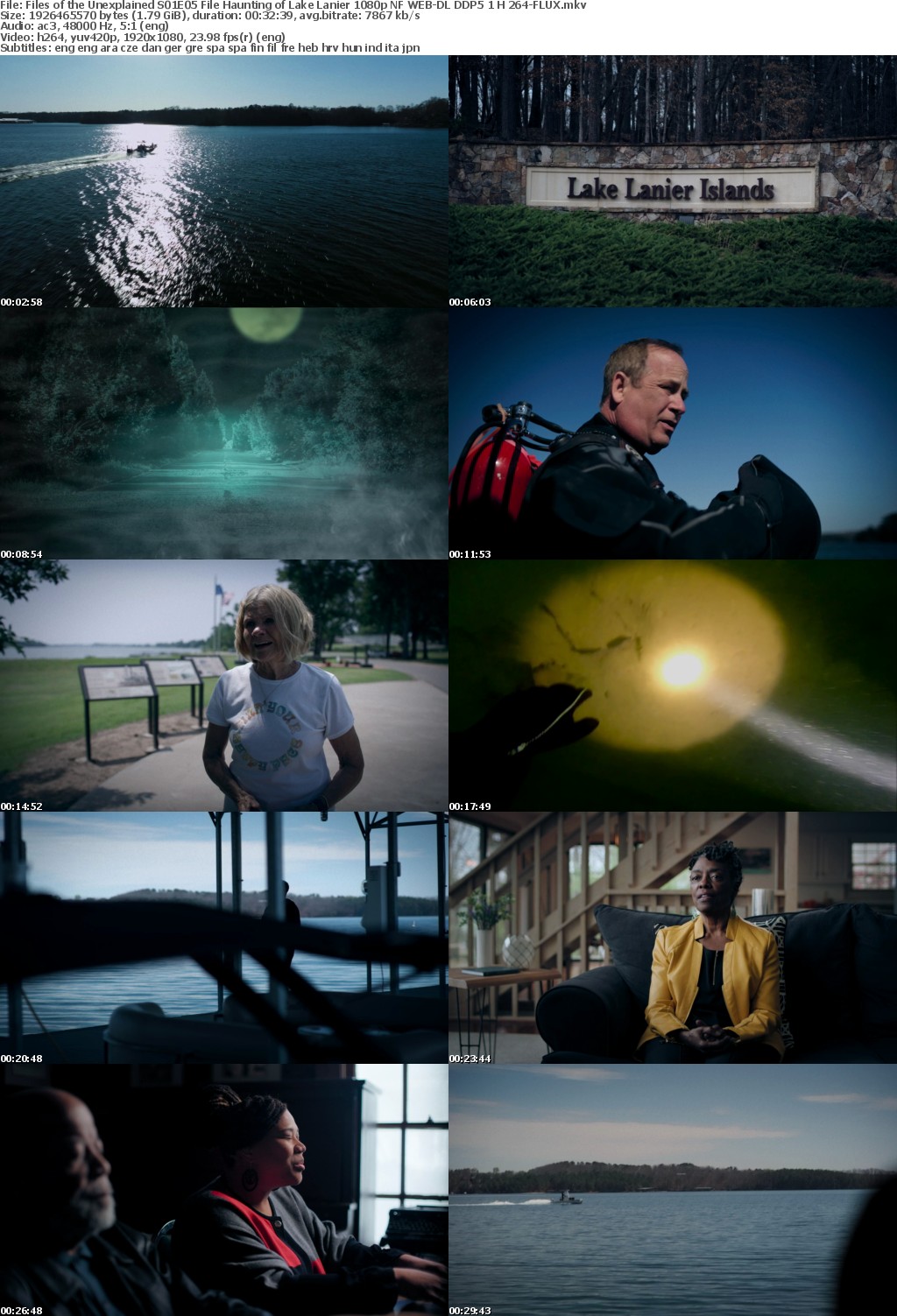 Files of the Unexplained S01E05 File Haunting of Lake Lanier 1080p NF WEB-DL DDP5 1 H 264-FLUX