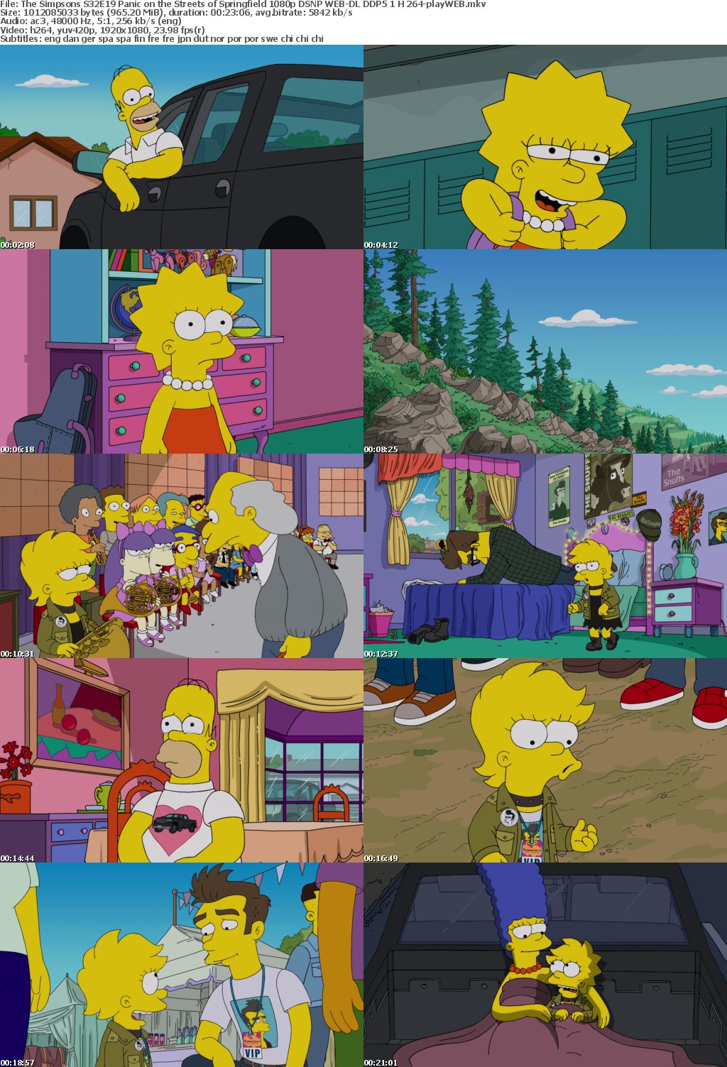 The Simpsons S32E19 Panic on the Streets of Springfield 1080p DSNP WEB-DL DDP5 1 H 264-playWEB