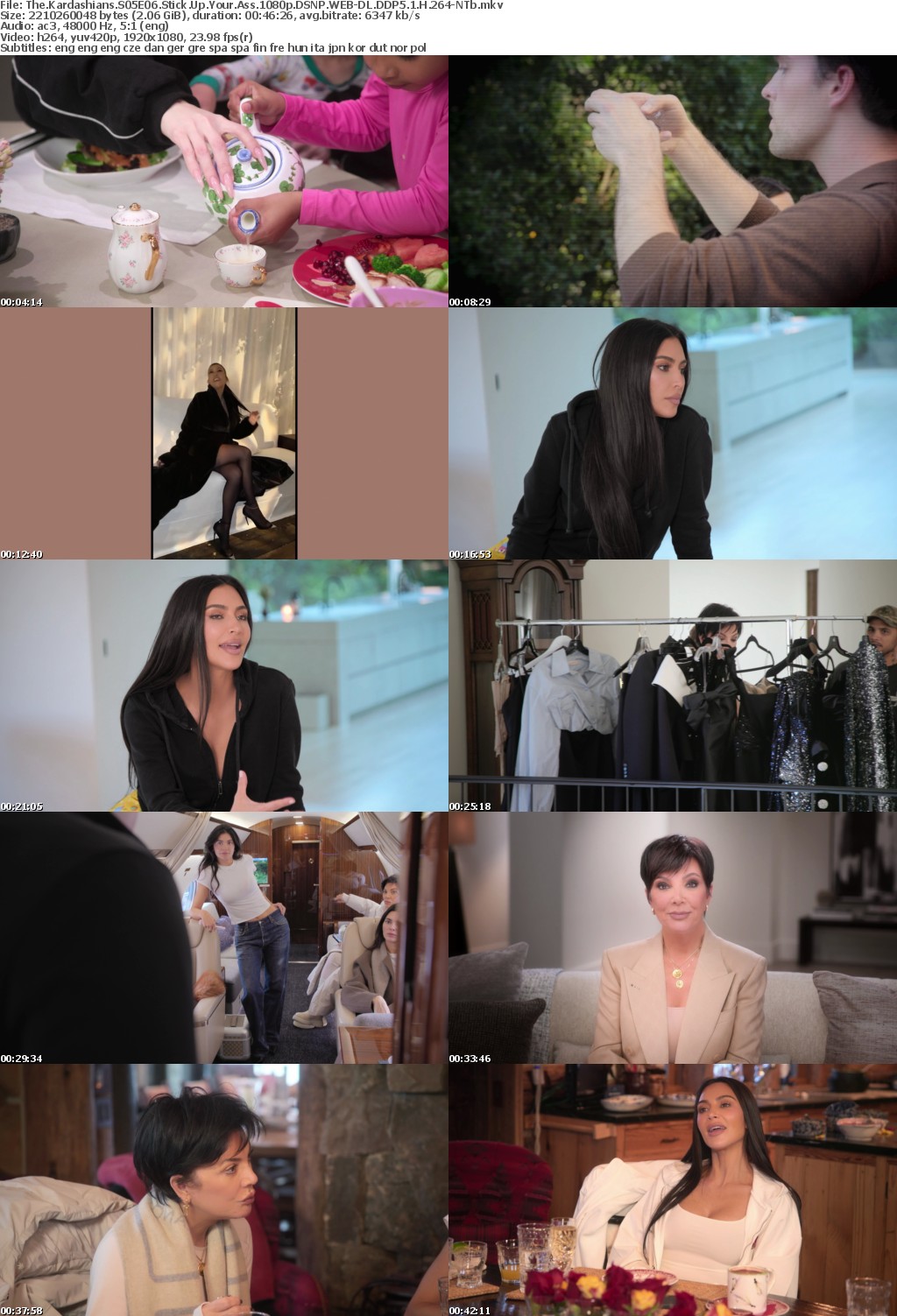 The Kardashians S05E06 Stick Up Your Ass 1080p DSNP WEB-DL DDP5 1 H 264-NTb